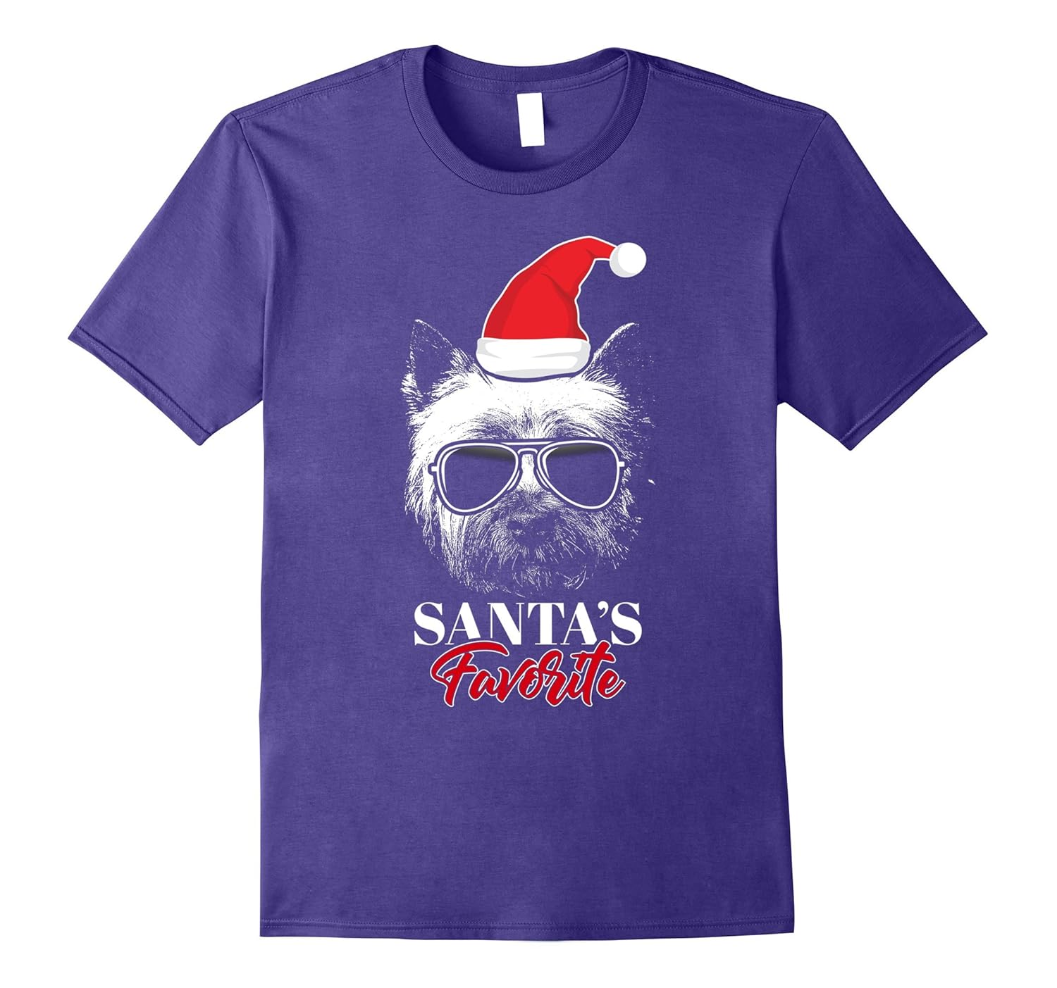 Westie Santa's Favorite Funny Christmas T-Shirt-ANZ