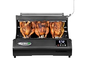 PlugNGrill Turbo E XL Electric Grill, 1700W Infrared, Warming Rack and Probe, Apartment Friendly