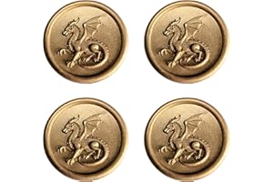 Mceal Wax Seal Stickers - 15 Pcs Gold Dragon 3D Embossed Stickers with Strong Adhesive 30mm/1.18Inches Diameter for Invitatio