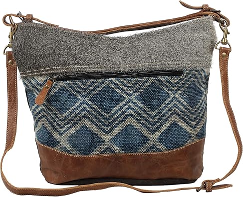 canvas and leather shoulder bag