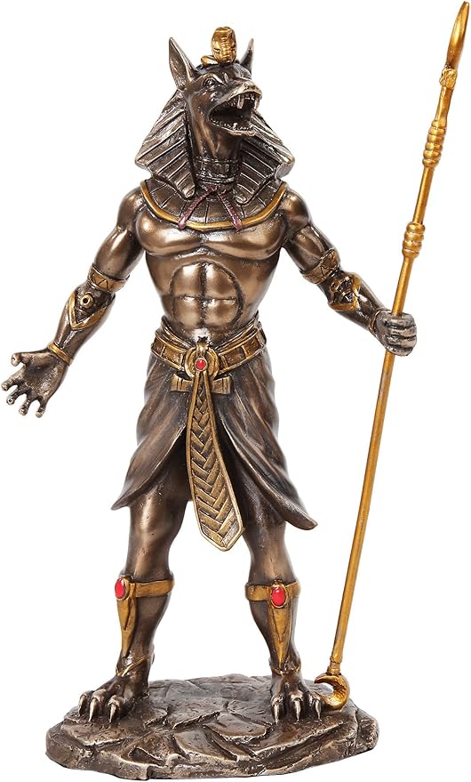 PTC 10.38 Inch Egyptian Anubis Mythological Bronze Finish