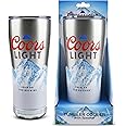 Gabba Goods Coors Light 16oz Stainless Steel Double Wall Insulated LED Bluetooth Speaker Tumbler with Lid and Removeable Speaker Bluetooth Wireless