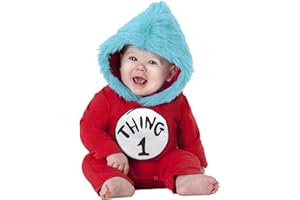 Spirit Halloween Baby Dr. Seuss Thing 1 and Thing 2 Costume | OFFICIALLY LICENSED