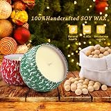 YMing Christmas Scented Candles Gift Set 4 Pack Soy Wax 5.65 oz view 4