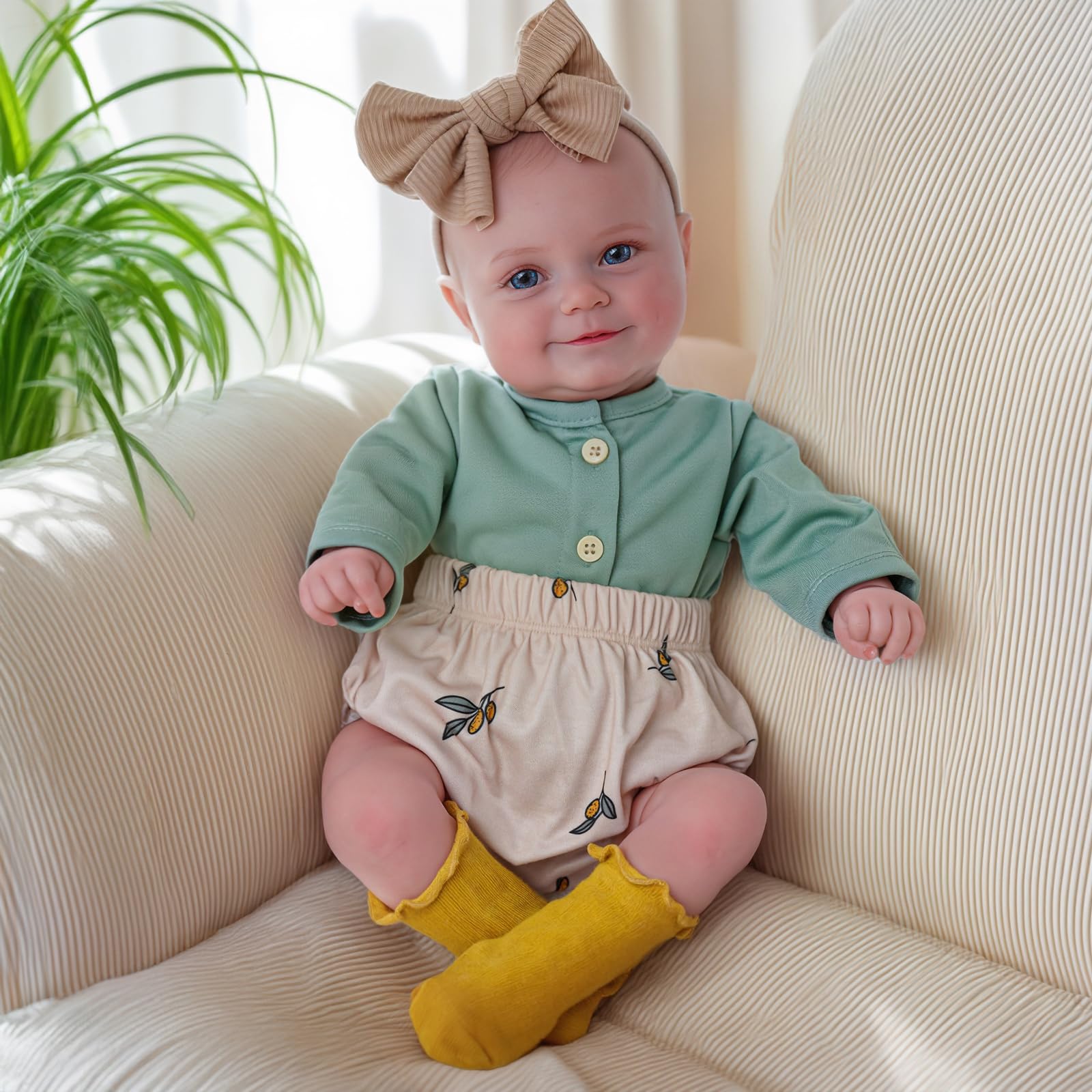 Photo 1 of BABESIDE Reborn Baby Dolls, 20Inch Cute Soft Vinyl Realistic-Newborn Baby Doll Poseable Real Life Lifelike Baby Dolls w/Doll Accessories for 3+ Year Old Girls
