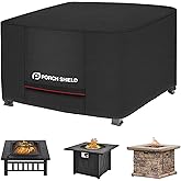 Porch Shield Square Patio Fire Pit Cover Fade Resistant Waterproof Outdoor Firepit Cover 36 x 36 inch for Gas Propane Fire Table