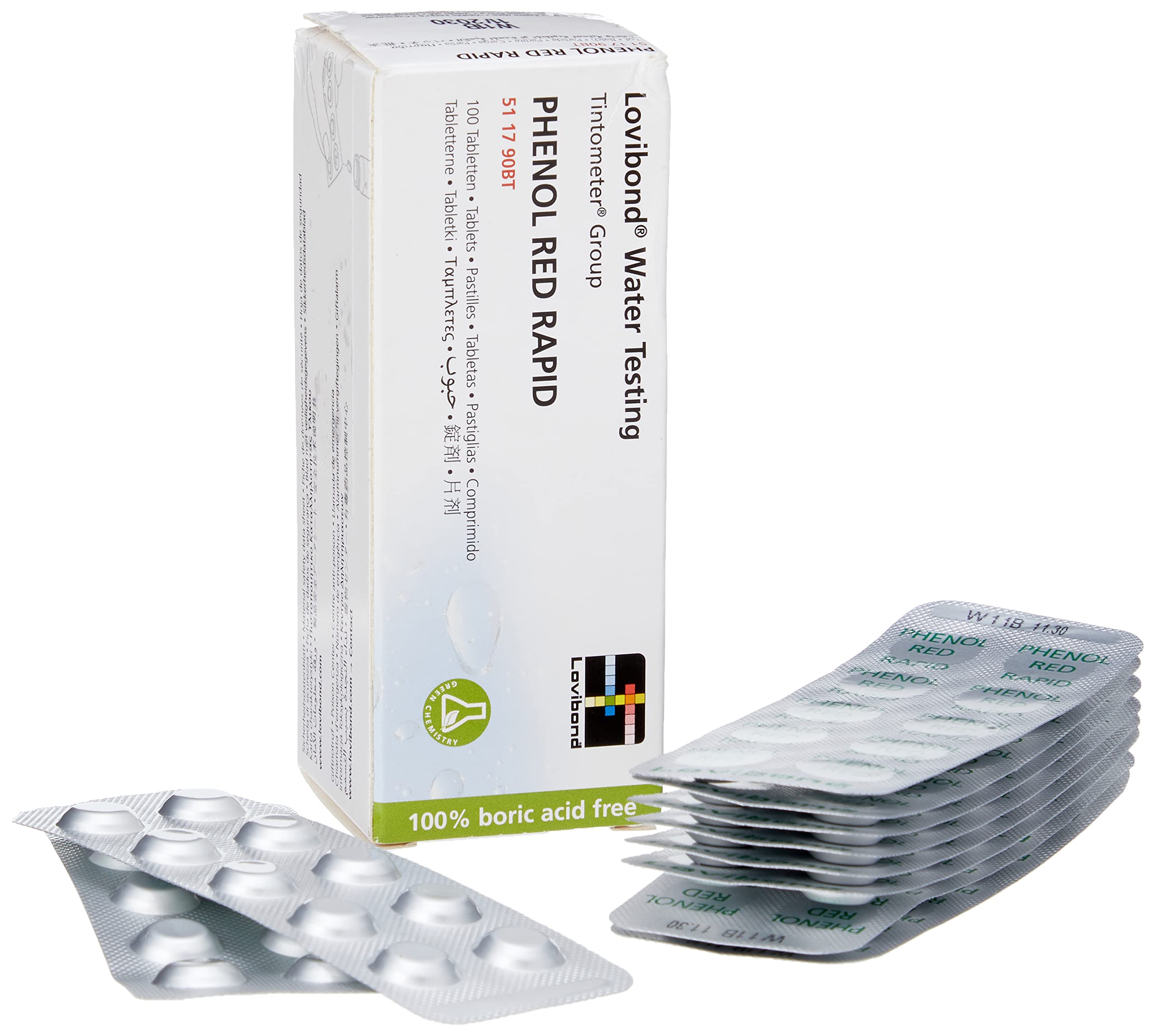 Phenol Red Rapid Testing Tablets