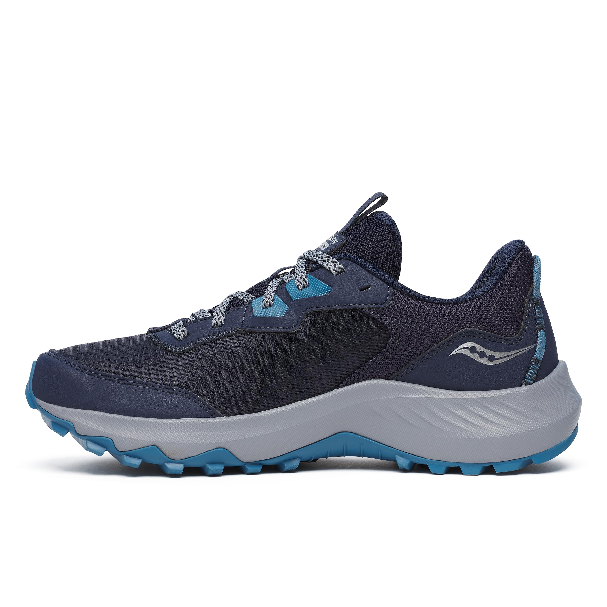 Saucony Women’s Aura Tr Hiking Shoe, Navy/Topaz, 5.5