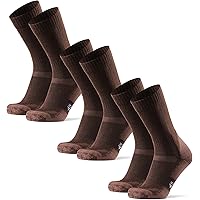 DANISH ENDURANCE Performance Crew Lot de 3 Paires de chaussettes de cyclisme rembourrées, pour hommes et femmes, Noir , 35.5-37.5 EU