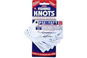 Pro-Knot Saltwater Fishing Knots - Waterproof Plastic Knot Cards | Easy To Follow 12 Best Big Game Fishing Knots