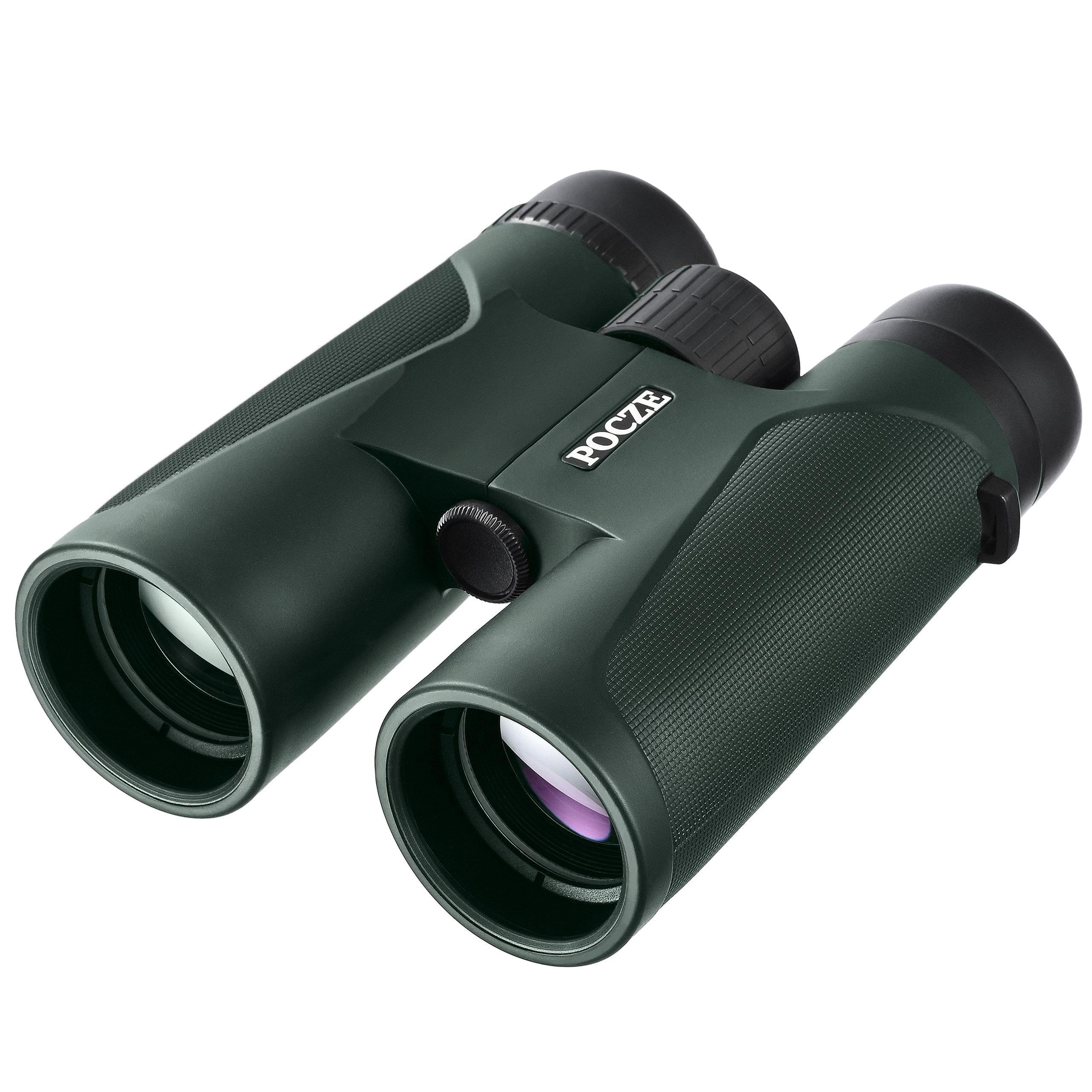Binoculars for Adults, 12x42 Waterproof and Durable Binoculars with Multi-Coated Optics and Protective Rubber Armor, Lightweight Binocular for Bird Watching, Outdoor Sports, Hunting, Travel-Green