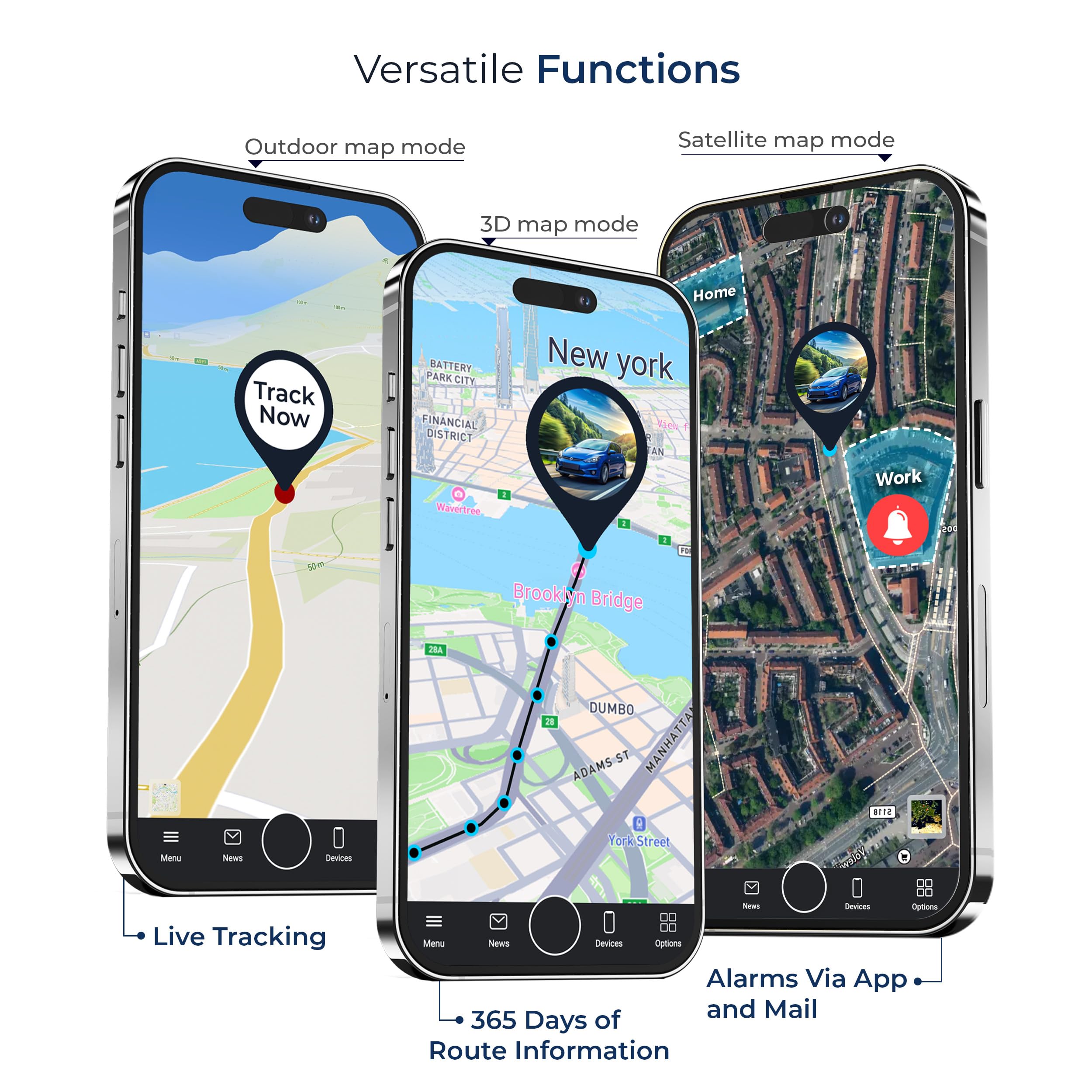 Salind GPS 4G LTE OBD 9-35V Fleet and Vehicle Tracker – Hidden Car, Truck, Trailer Locator with Real-Time Monitoring, Route History, Mileage, GeoFence, Compact Splash Proof Design, Fixed Connection