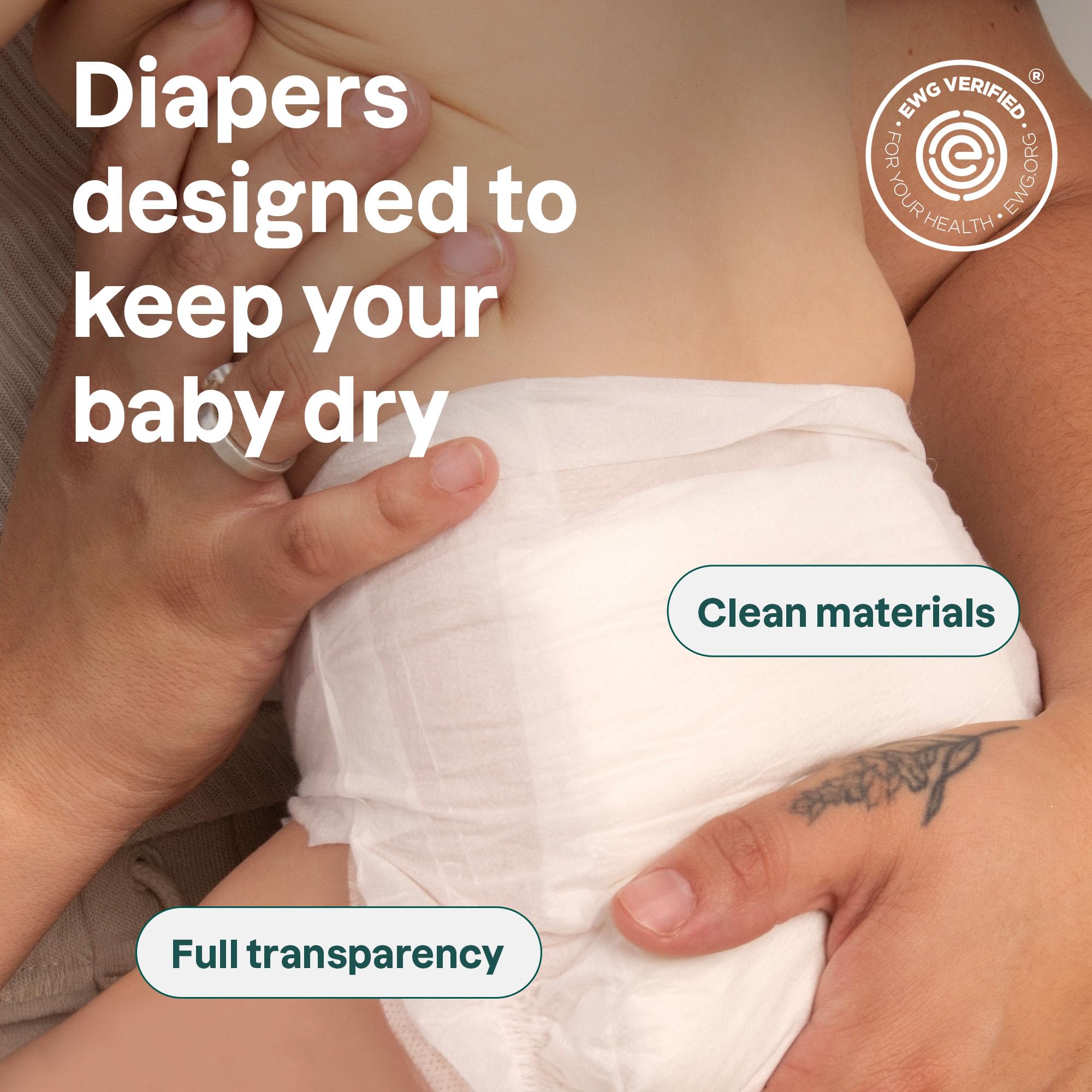ATTITUDE Eco-Conscious Disposable Diapers, EWG Verified, Size 4 (20-31 lbs), Ultra Absorbent for Baby, Vegan & Plant-Based, 23 Count
