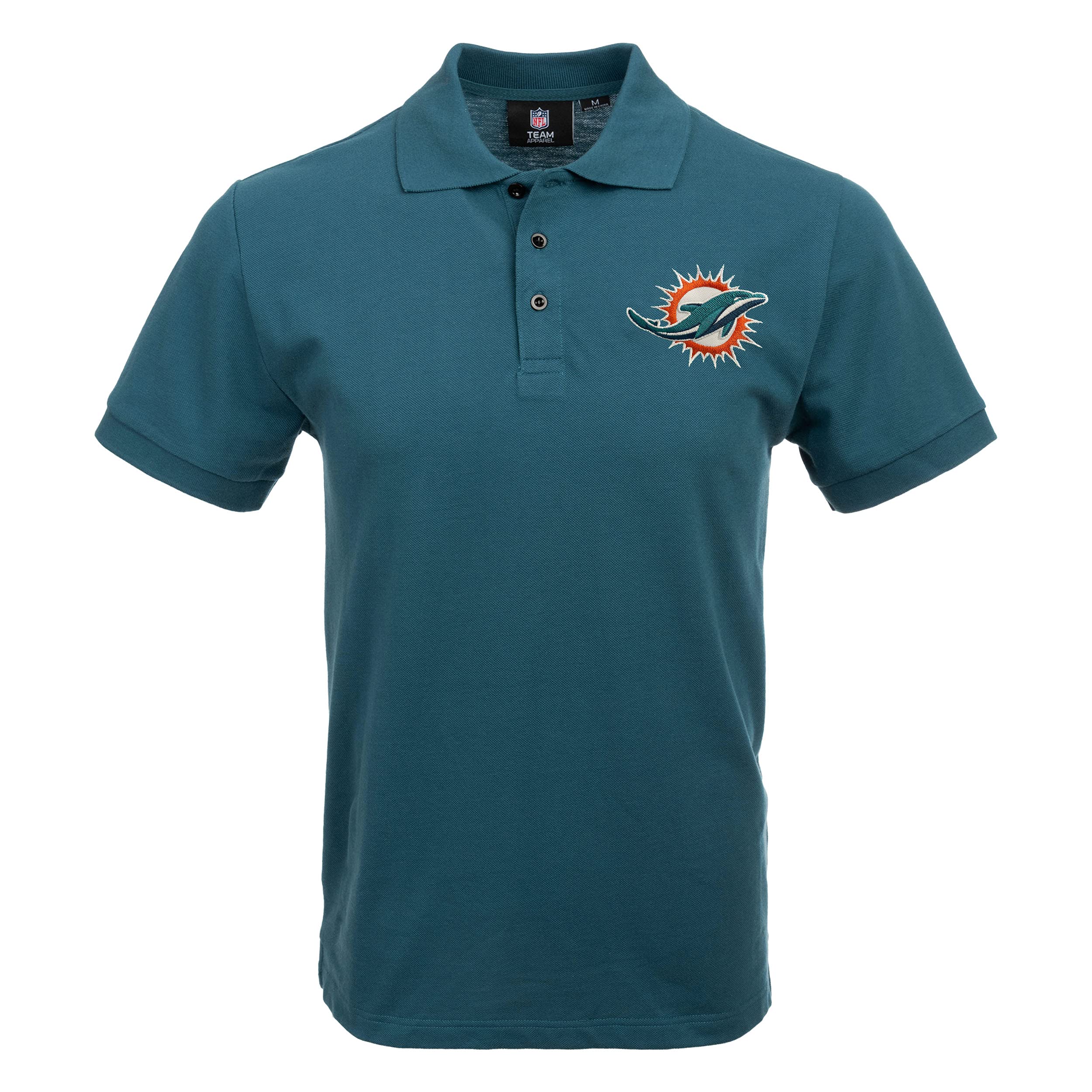 FOCO Miami Dolphins NFL Mens Casual Color Polo - L Image