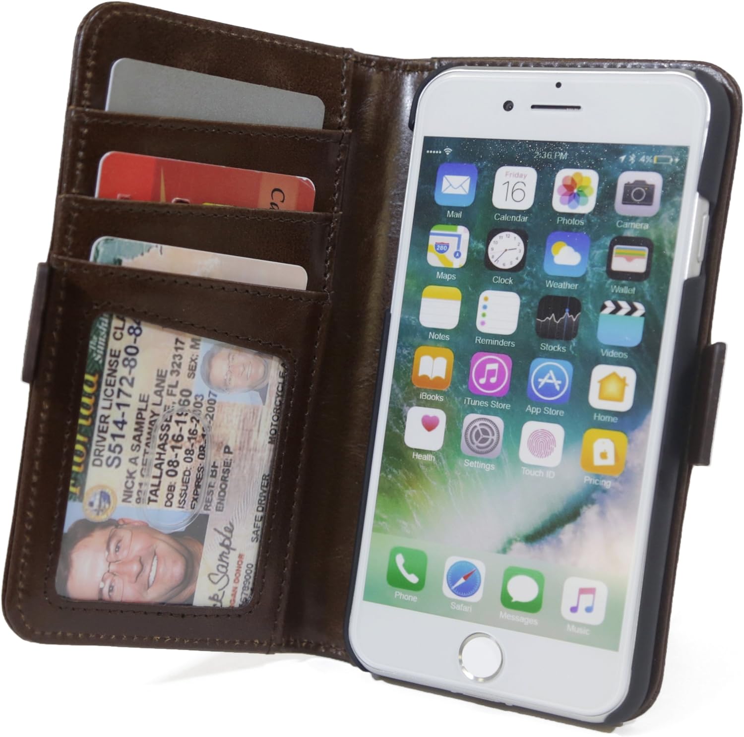 RFID Wallet iPhone 7 Phone Case Protective Wallets Best RFID