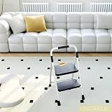 KINGRACK 2 Step Folding Ladder Safety Lock Non-Skid Pedals White view 9