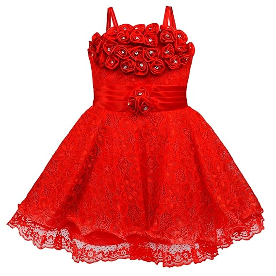 red colour baby dress