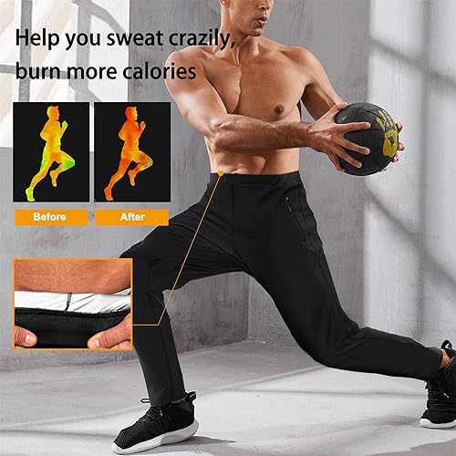 TAILONG Sweat Sauna Pants for Men Hot Thermo Body Shaper Weight