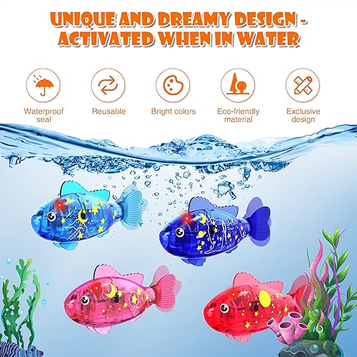 Interactive Robot Fish Toys, Swimming Robotic Fish Toy for Water