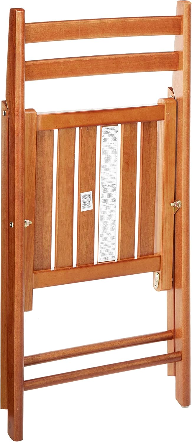 Winsome Robin 4-PC Folding Set Teak Chair: Kitchen & Dining