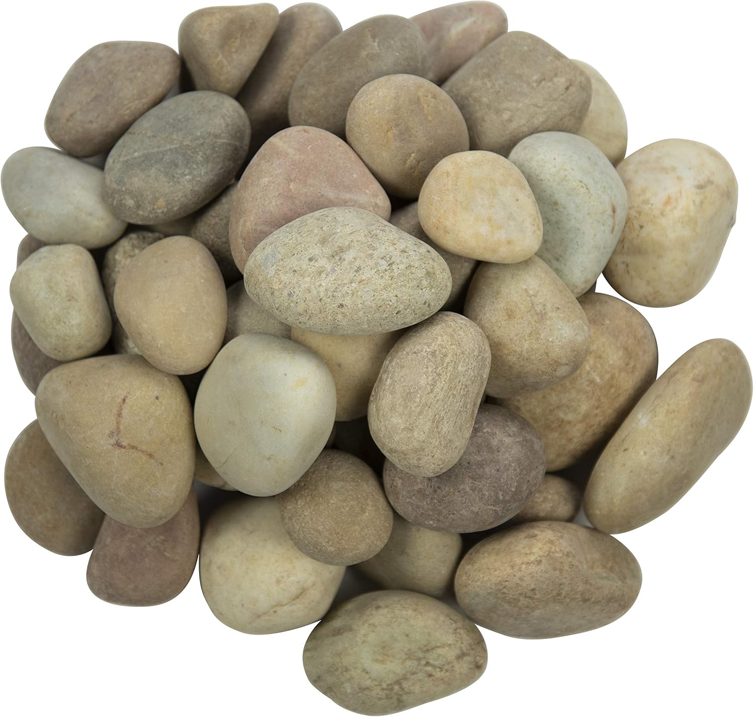 Hardscaping Materials - MSI Niagara Decorative PolishedYellow Pebbles, 0.4 inch - 1.2 inch, 40 lb. Bag
