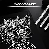 ABEIER Premium XSG Fine Point White Gel Pen Set 6 0.8mm Nibs Artists view 5