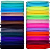 69 Pieces 3mm Multicolor Elastic Hair Band No Metal Elastics Soft