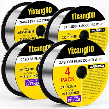 4 Packs 035 Flux Core Welding Wire, E71T-GS Gasless Mild Carbon
