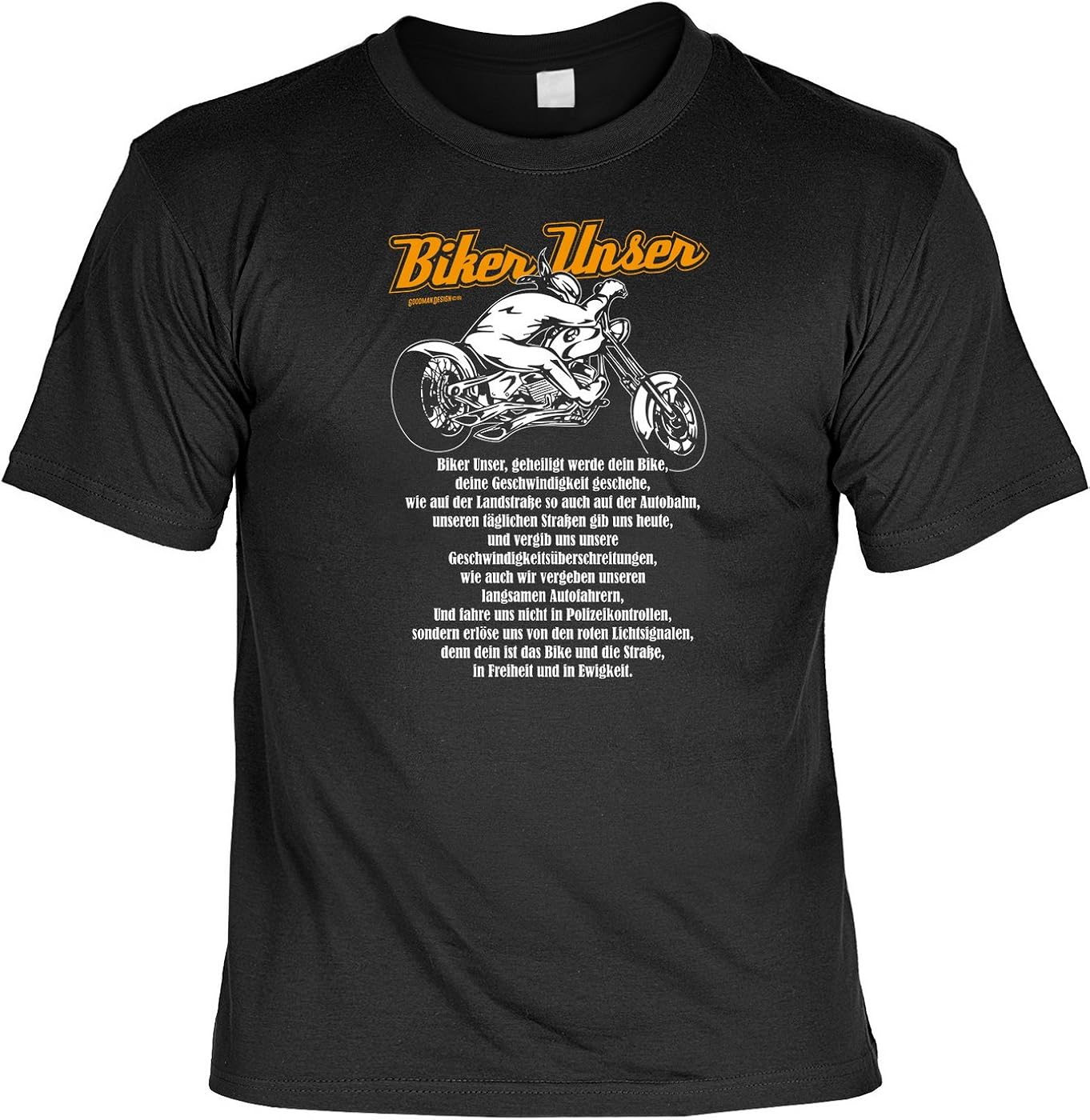 Motorrad T-Shirt im Set mit einem Biker Blechschild - Biker unser & Biker Werden Nicht grau ...