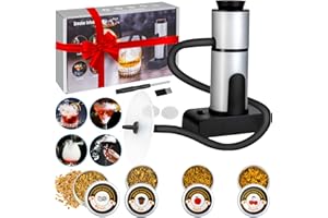 Souroyea Smoke Gun for Cooking, Cocktail Whiskey Old Fashioned Smoker Kit, Smoking Infuser for Food and Drinks Valentine's Day Gifts for Man, Dad, Husband