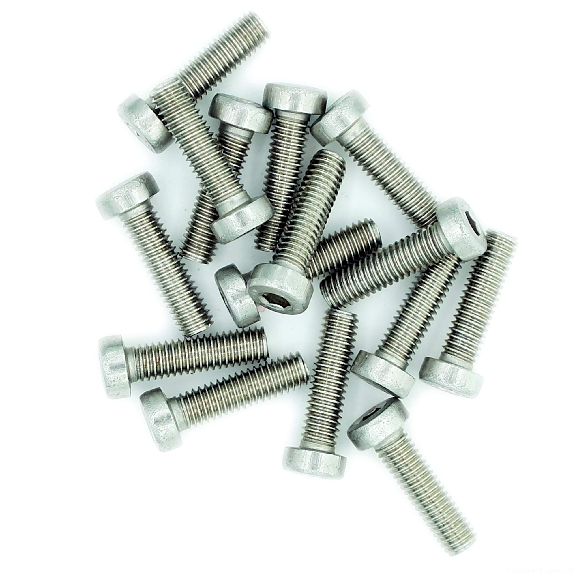 M3 (3mm x 18mm) Hex Socket Cap Screw (Bolt) (Low Head) - Stainless Steel (A2) (Pack of 20)