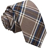 Gsyziux Plaid Ties for Men, 2.36'' Pattern Striped Mens Tie Skinny Men's Neckties for Business Wedding College Party Banquet