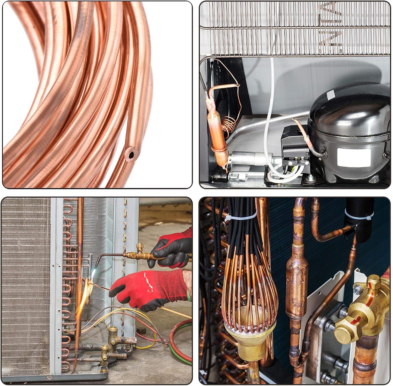 sourcing map Refrigeration Tubing 2mm OD x 1mm ID x 24.5Ft Length Copper Tubing Coil - Image 5