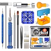 JOREST Watch Repair Kit for Battery Replacement &amp; Link Removal, Resizing &amp;Opener, Watch Repair and Cleaning Screwdriver Set, Wrench Back Remover, Spring Bar Tool