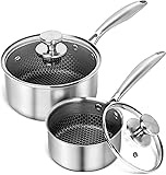 MICHELANGELO Stainless Steel Saucepan Set 1QT