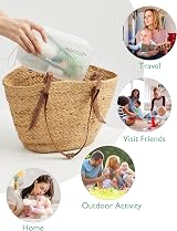 Momcozy Innovative Baby Bottle Brush Set Press-to-Foam 2 Heads Silicon view 5