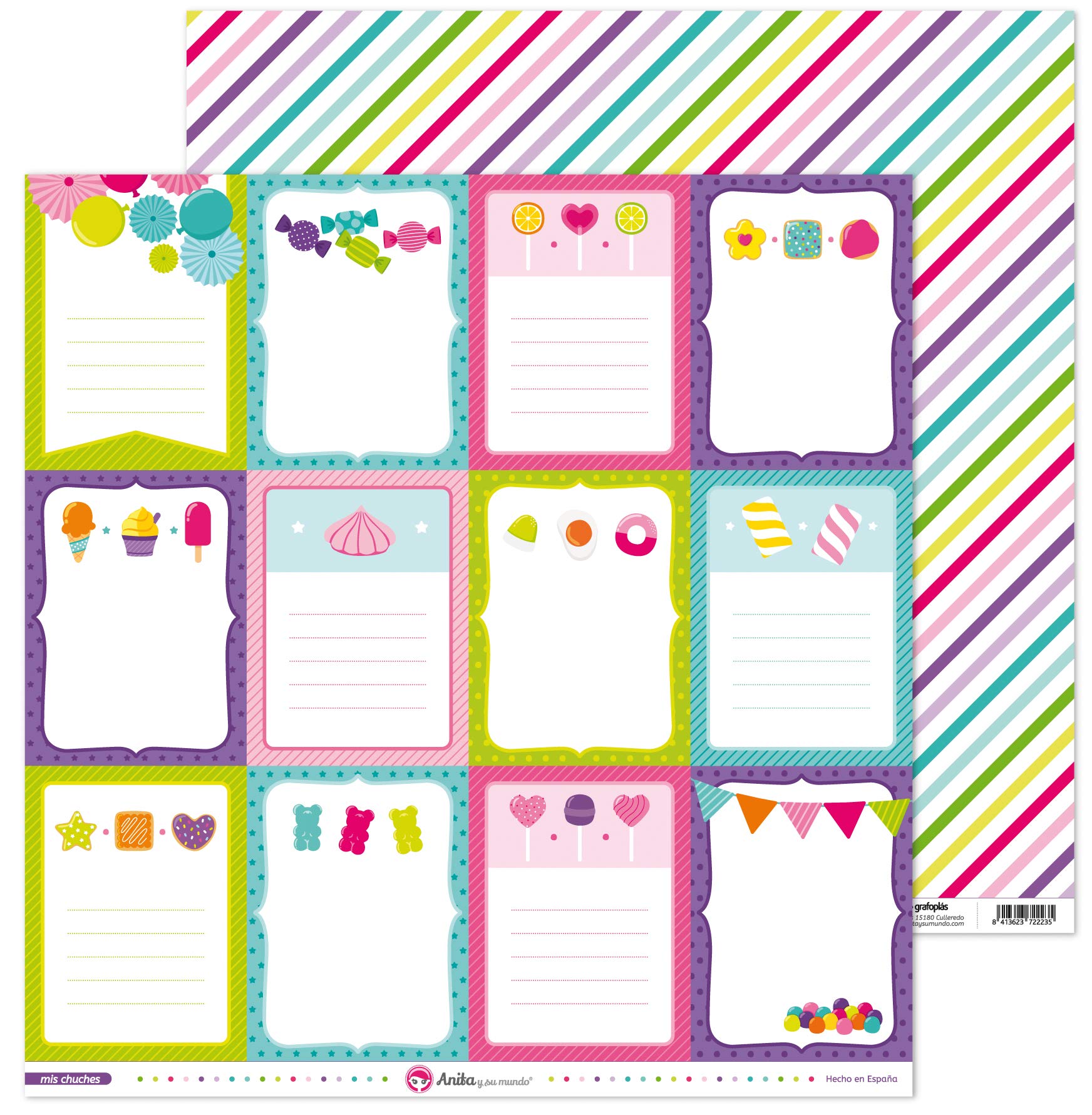 Anita and Su Mundo Collection My Chuches Scrapbooking Papers, Paper, Cards, 12" x 12"