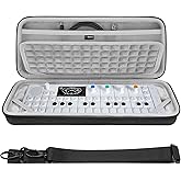 GEEKRIA Hard Shell Travel Case Compatible with Teenage Engineering OP-1 Field/OP-1/ OP-XY Portable Synthesizer, Audio Sampler Carrying Bag (Dark Gray)