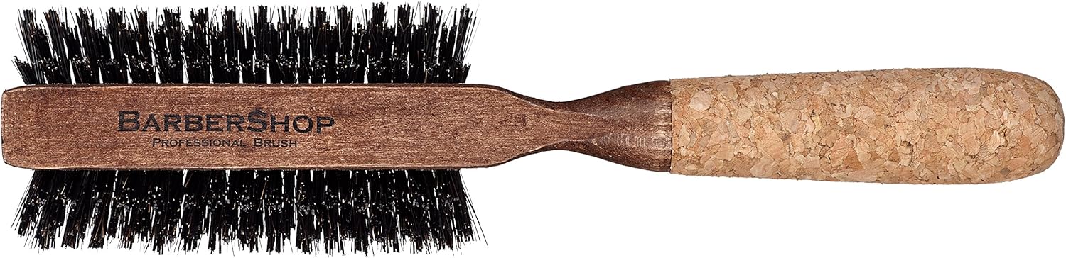 Regincós Half Round Brush, Normal Hair, Unisex, Eco-friendly Cork and Mixed Bristle Material for Volume, 57 mm