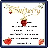 Yvesmillauly Bracelets Dainty and Cute Strawberry Necklace for Women, Delicate Strawberry Pendant Jewelry, Exquisite Strawberry Jewelry Gift for Birthday Graduation Christmas