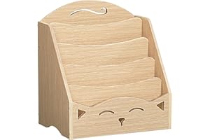 HOOBRO Kids Bookshelf, 5-Tier Book Shelf for Kids Room, Toddler Bookshelf, Baby Bookcase Display Shelves, Kid Book Rack Stora