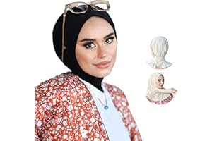 Snap Hijab-Turbans for Women-Hijab for Women|Hair Wraps-Head Wraps for Women|Hijab Undercap-Caps-Instant Hijab