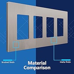 LIDER Brushed Finish Decorator Switch