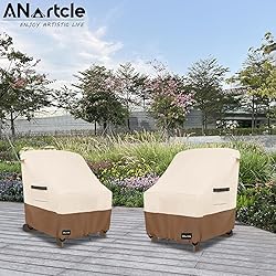 ANartcle Patio Adirondack Chair Cover 2 Pack,600D