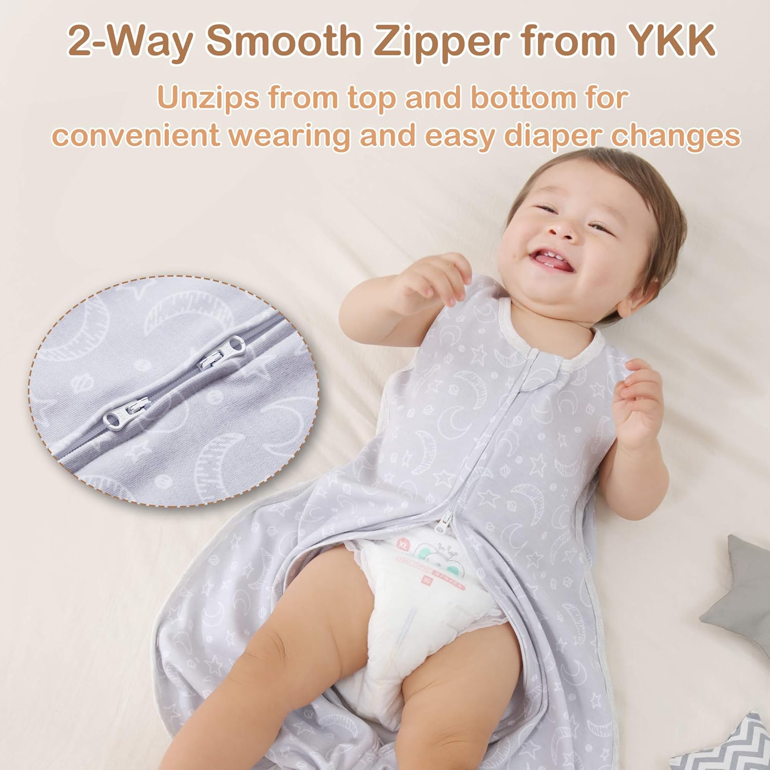 MioRico Baby Sleep Sack 0-24 Months Newborn Sleeping Bag 1 TOG Wearable Blanket: Clothing