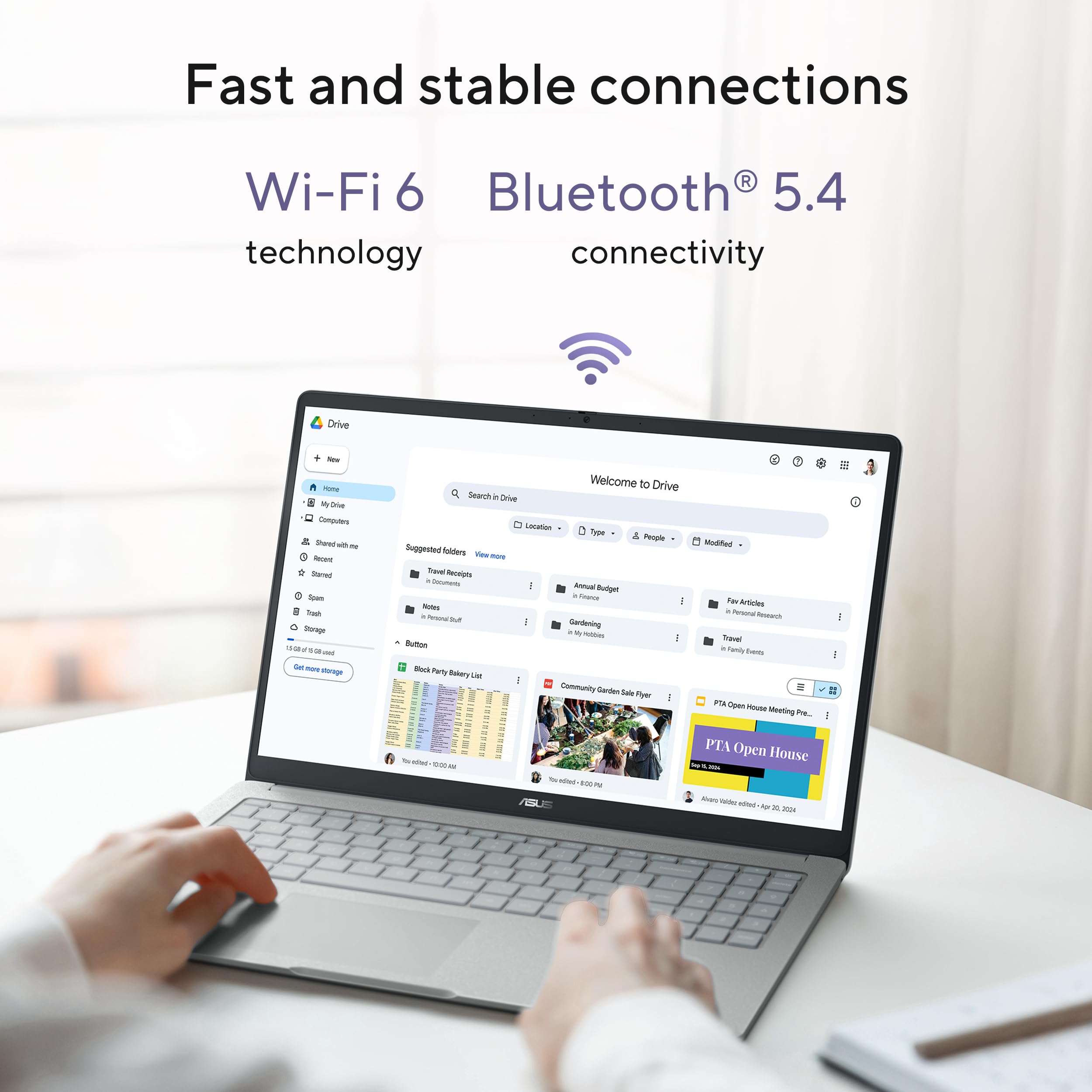 ASUS Chromebook CX15 Laptop, 15.6