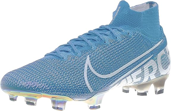 blue and white nike football boots