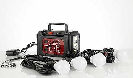 Sparkel Solar Rechargeable Multipurpose Lighting, Backup System or Mini Inverter System (SPSHLS-100)