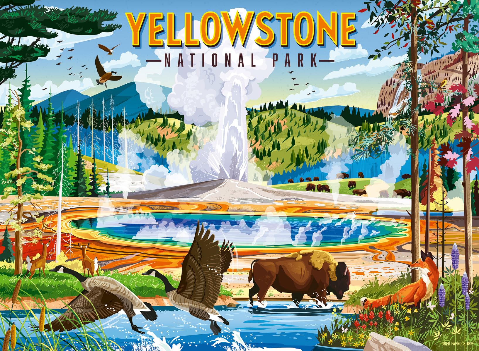 Ravensburger Yellowstone National Park 500 Piece Puzzle for Adults