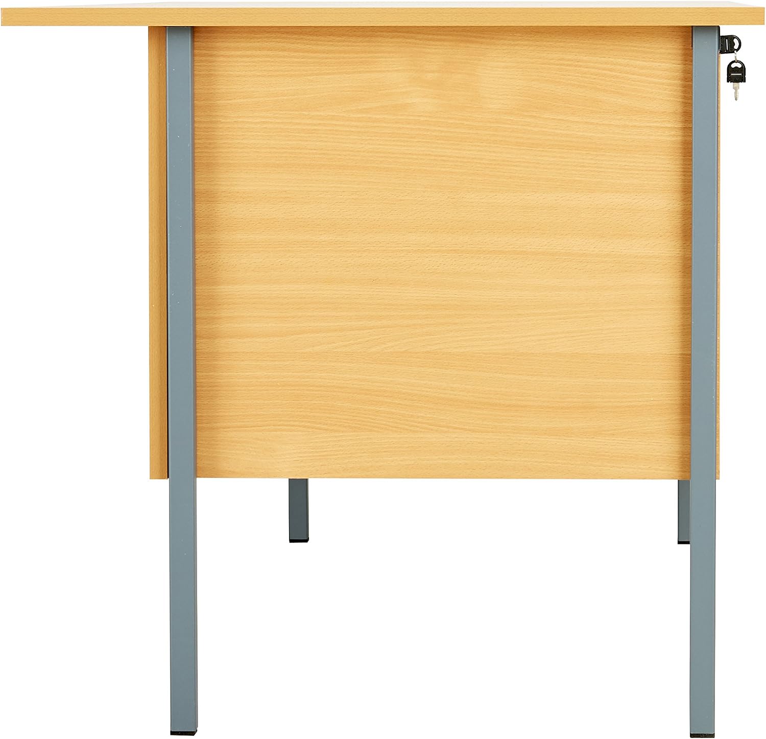 Office Hippo Eco 18 Desk with Two Drawer Pedestal, Beech, 180 cm x 75 cm - Image 5
